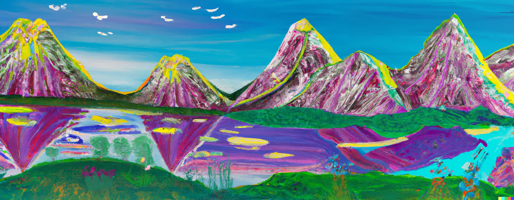 Dall-e mountains